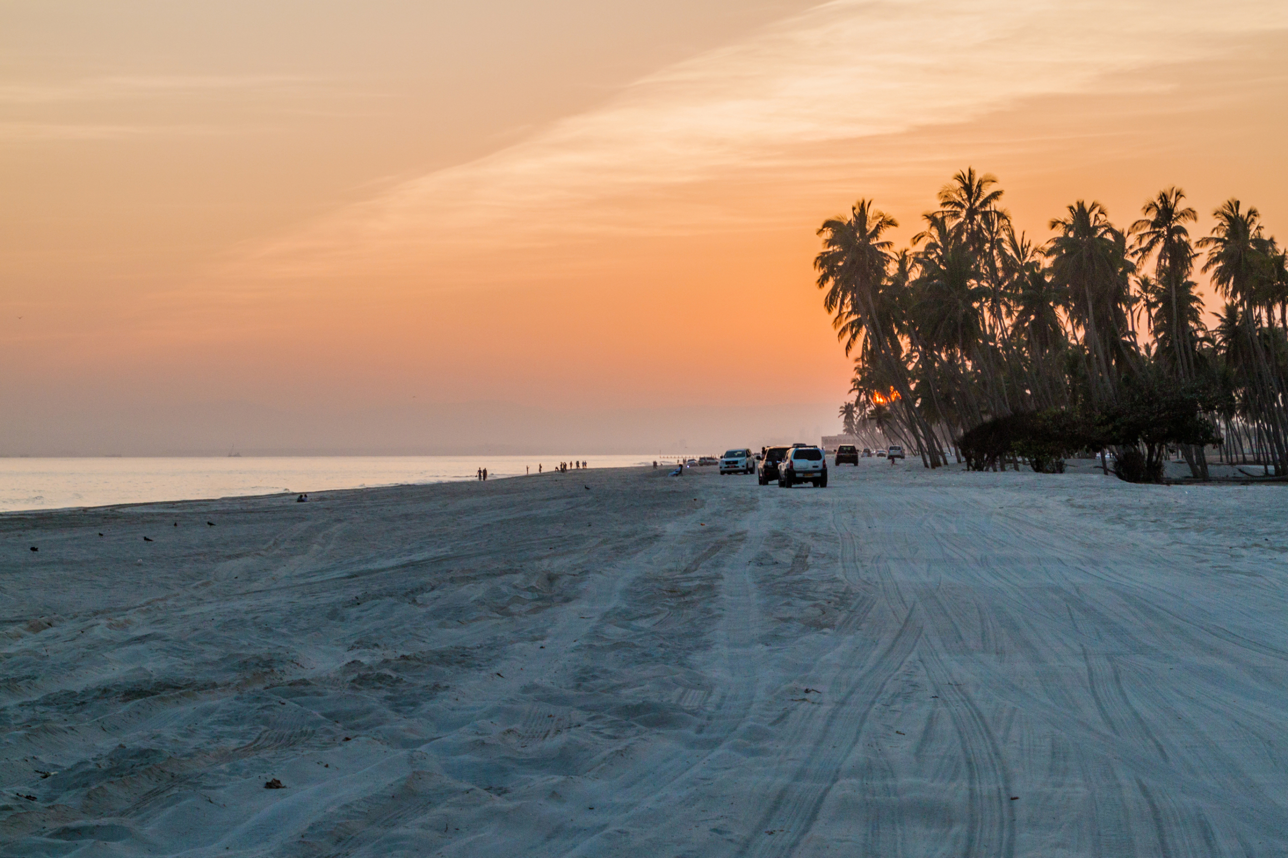 Sunset at the beach in Salalah