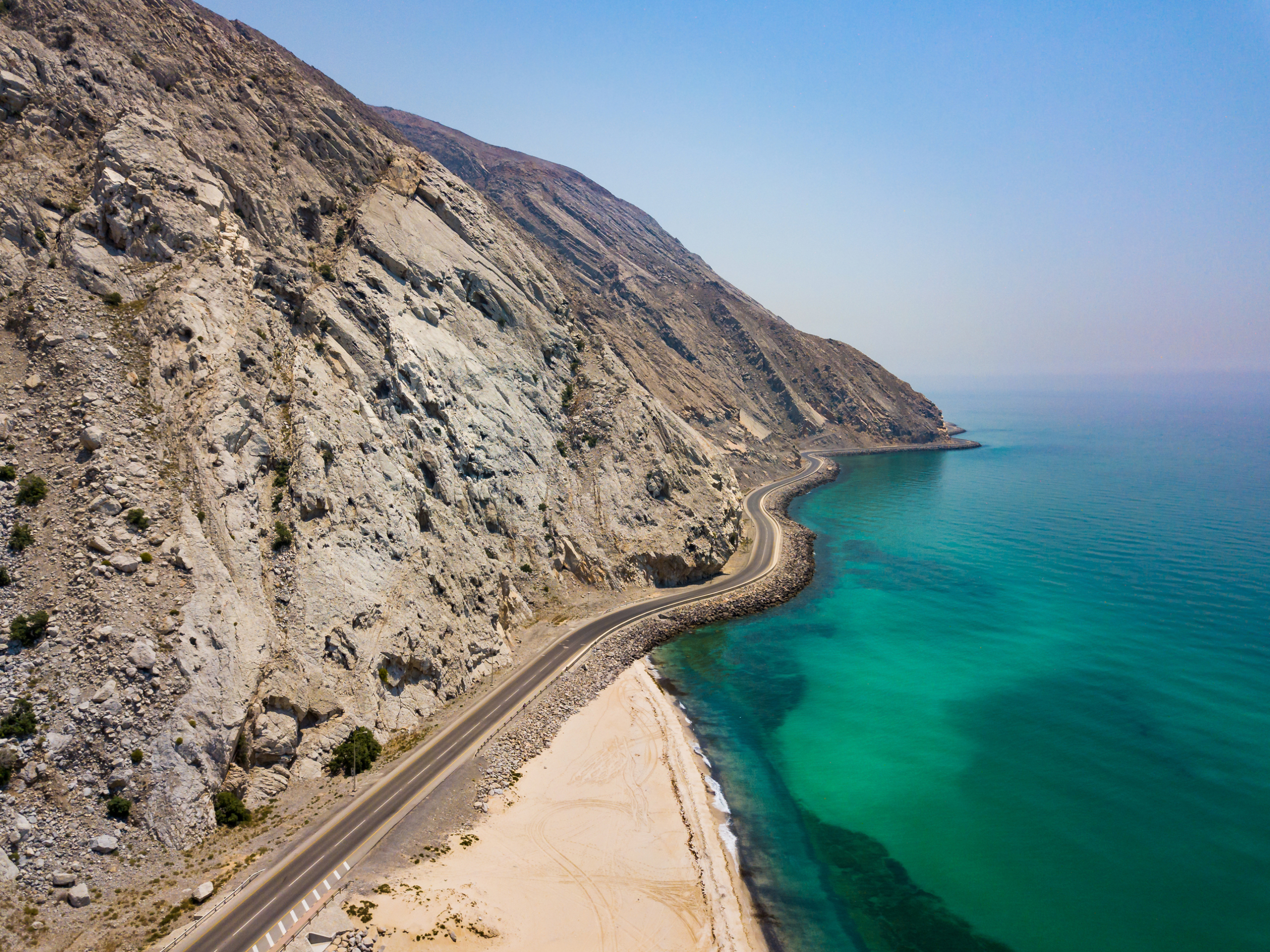 Coastal road in Khasab