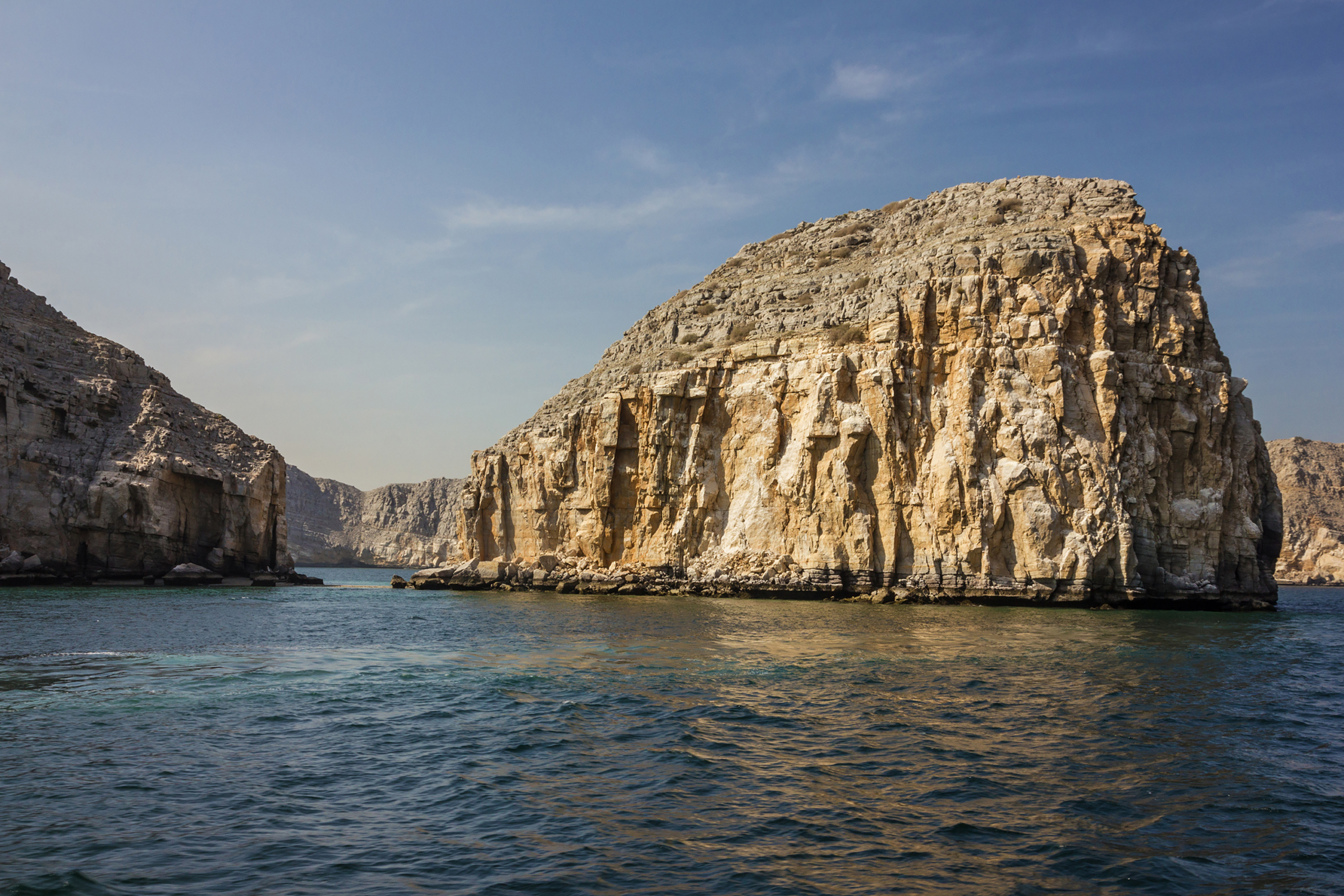 mountain fjords, Khasab