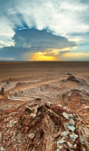 Desert landscape in Oman